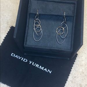 David Yurman Mobile Chain Earrings with 18K Gold
